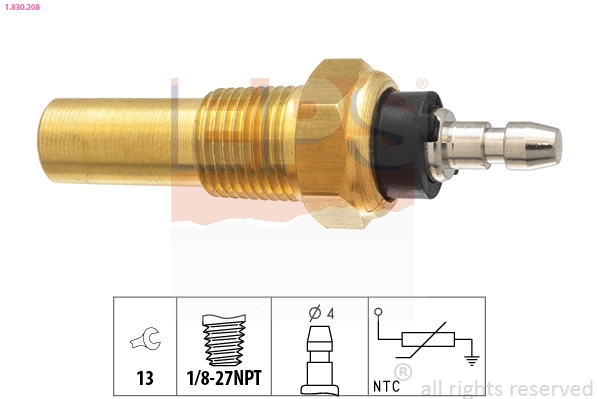 Sensor, coolant temperature (1.830.208)