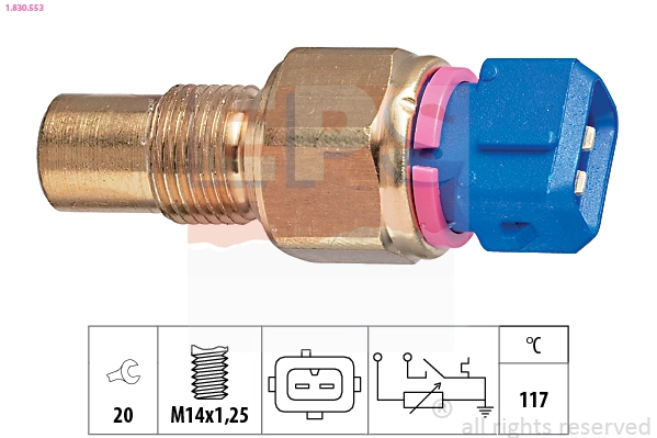 Sensor, coolant temperature (1.830.553)