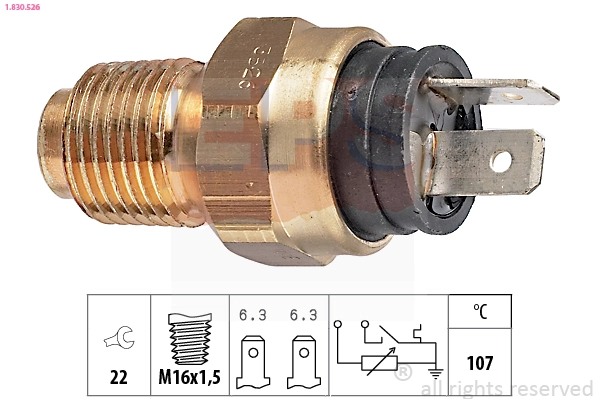 Sensor, coolant temperature (1.830.526)