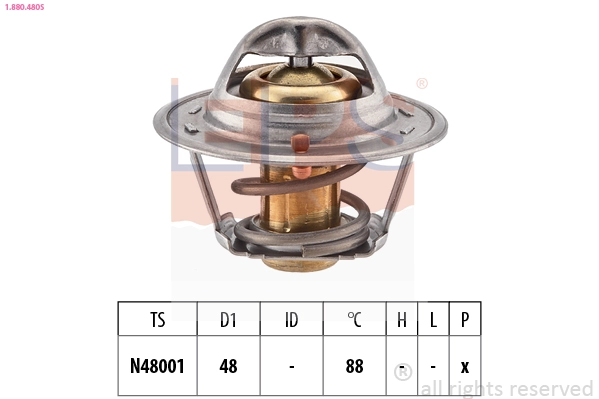 Thermostat, coolant (1.880.480S)