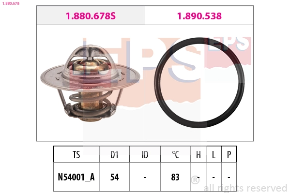 Thermostat, coolant (1.880.678)