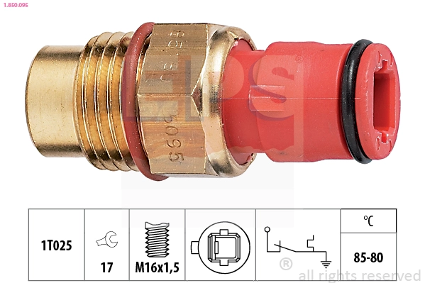 Temperature Switch, radiator fan (1.850.095)