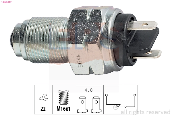 Switch, reverse light (1.860.017)