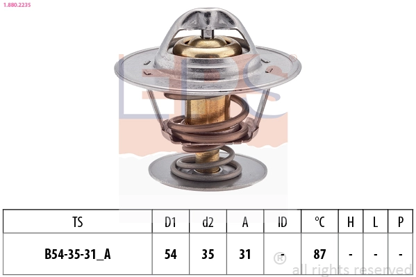 Thermostat, coolant (1.880.223S)