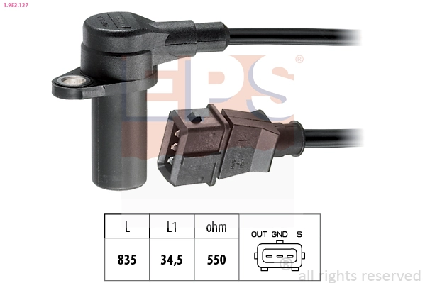 Sensor, crankshaft pulse (1.953.137)