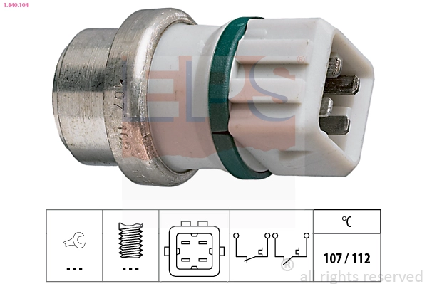 Temperature Switch, coolant warning lamp (1.840.104)
