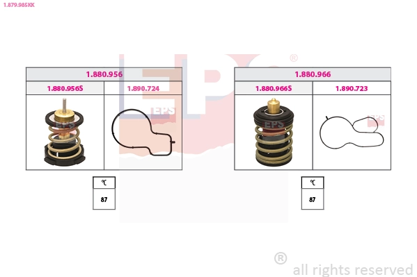 Thermostat, coolant (1.879.985KK)