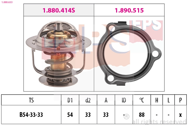 Thermostat, coolant (1.880.633)