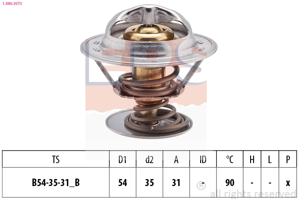 Thermostat, coolant (1.880.307S)