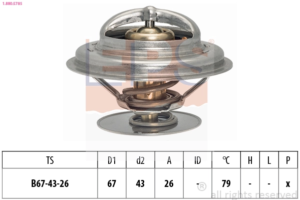Thermostat, coolant (1.880.578S)