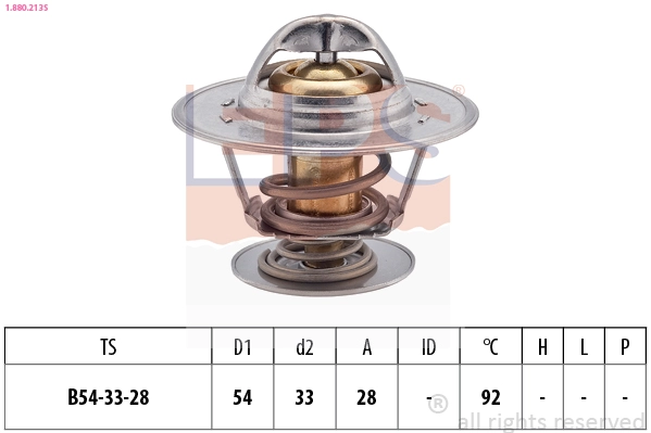 Thermostat, coolant (1.880.213S)