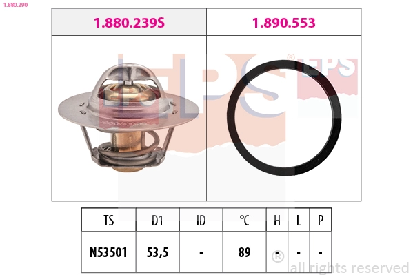 Thermostat, coolant (1.880.290)