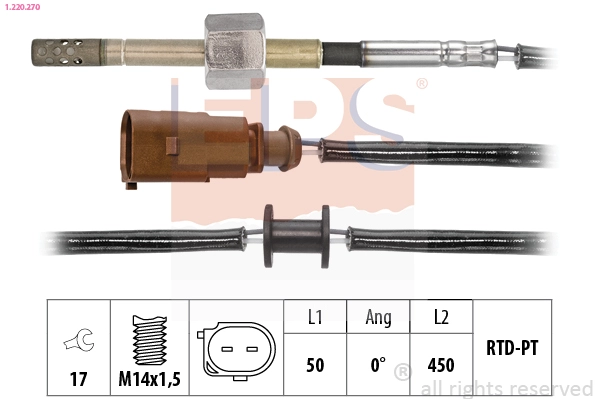 Sensor, exhaust gas temperature (1.220.270)