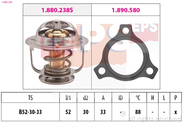 Thermostat, coolant (1.880.238)