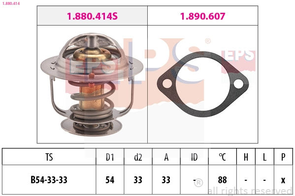 Thermostat, coolant (1.880.414)