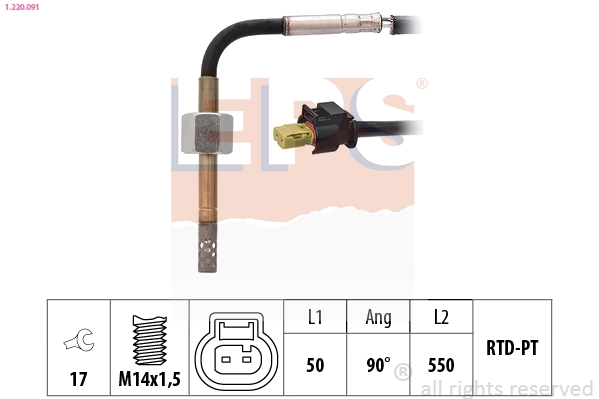Sensor, exhaust gas temperature (1.220.091)