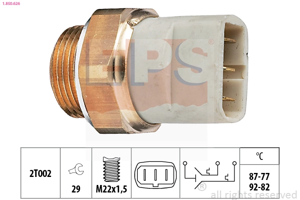 Temperature Switch, radiator fan (1.850.626)