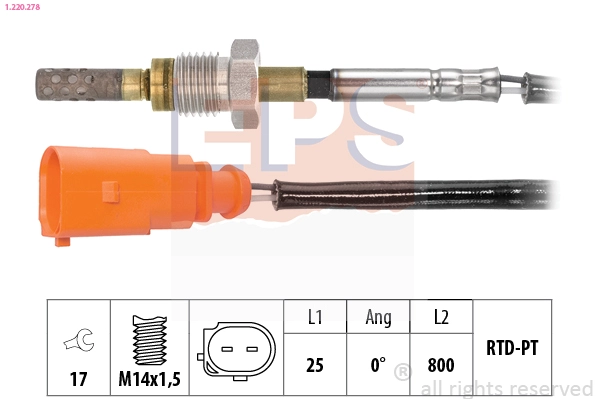 Sensor, exhaust gas temperature (1.220.278)