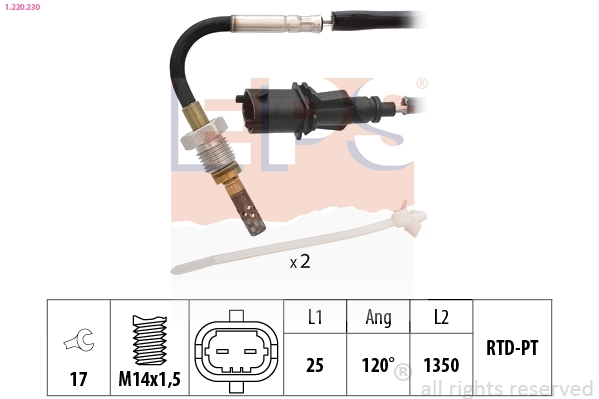 Sensor, exhaust gas temperature (1.220.230)