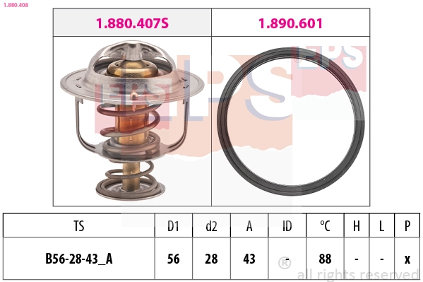 Thermostat, coolant (1.880.408)