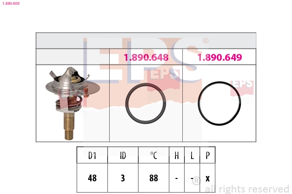 Thermostat, coolant (1.880.609)