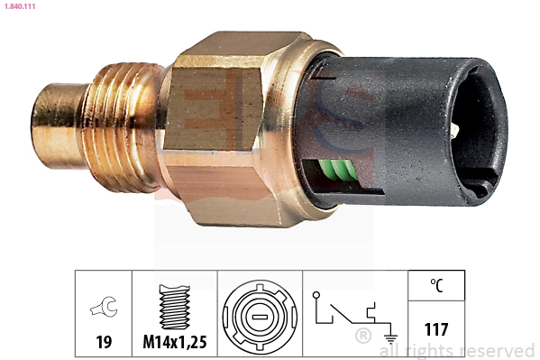 Temperature Switch, coolant warning lamp (1.840.111)