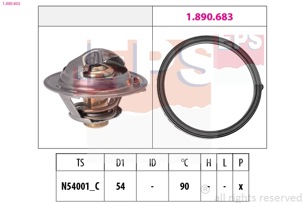 Thermostat, coolant (1.880.802)