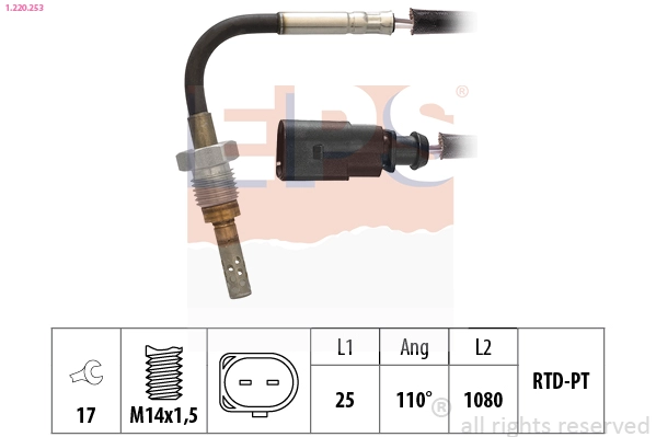 Sensor, exhaust gas temperature (1.220.253)