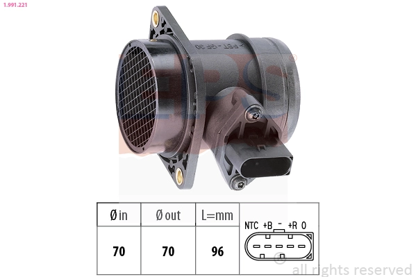 Mass Air Flow Sensor (1.991.221)