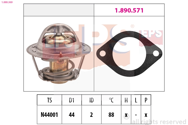 Thermostat, coolant (1.880.369)