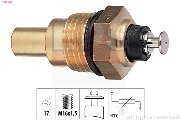Sensor, coolant temperature (1.830.067)