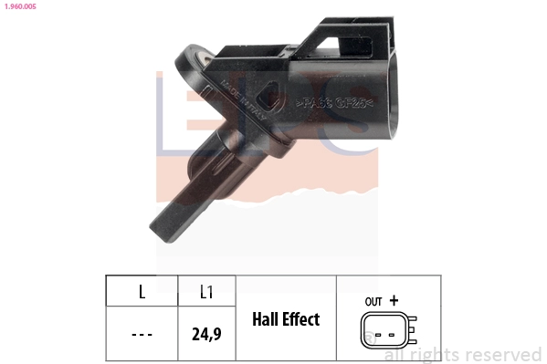 Sensor, wheel speed (1.960.005)