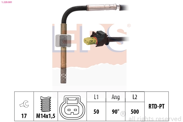 Sensor, exhaust gas temperature (1.220.081)