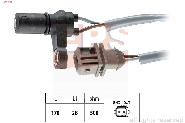 RPM Sensor, automatic transmission (1.953.392)