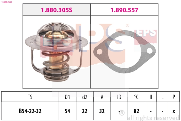 Thermostat, coolant (1.880.305)