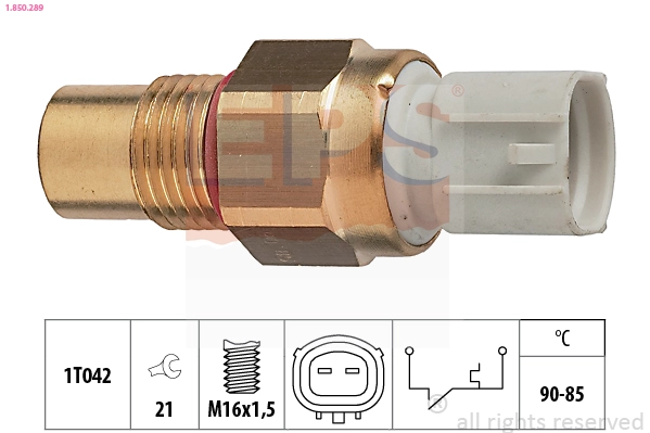 Temperature Switch, radiator fan (1.850.289)