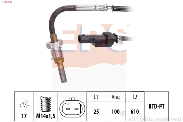 Sensor, exhaust gas temperature (1.220.255)