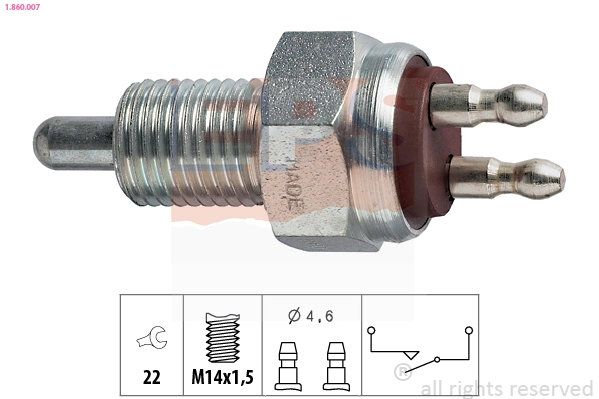 Switch, reverse light (1.860.007)