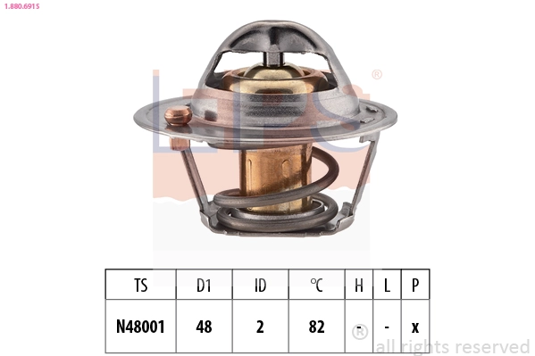 Thermostat, coolant (1.880.691S)