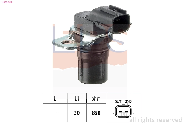 RPM Sensor, automatic transmission (1.953.322)