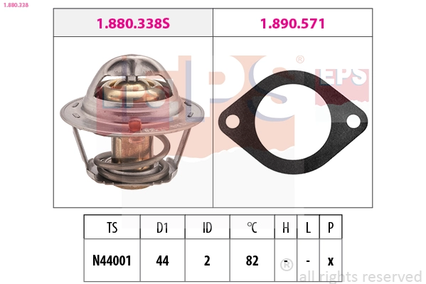 Thermostat, coolant (1.880.338)