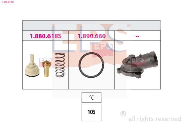 Thermostat, coolant (1.880.619K)