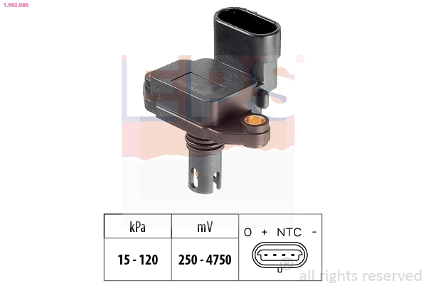 Air Pressure Sensor, altitude adaption (1.993.086)