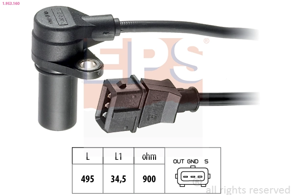 Sensor, crankshaft pulse (1.953.160)