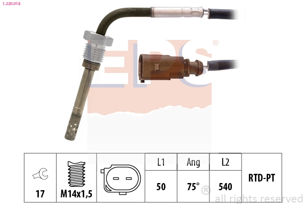 Sensor, exhaust gas temperature (1.220.018)