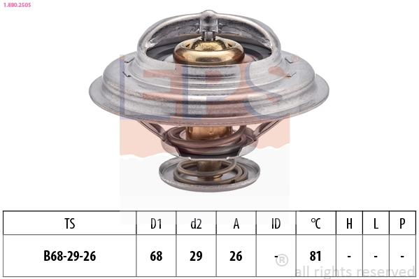 Thermostat, coolant (1.880.250S)