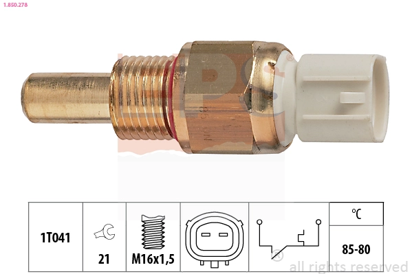 Temperature Switch, radiator fan (1.850.278)