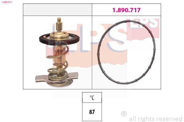 Thermostat, coolant (1.880.511)
