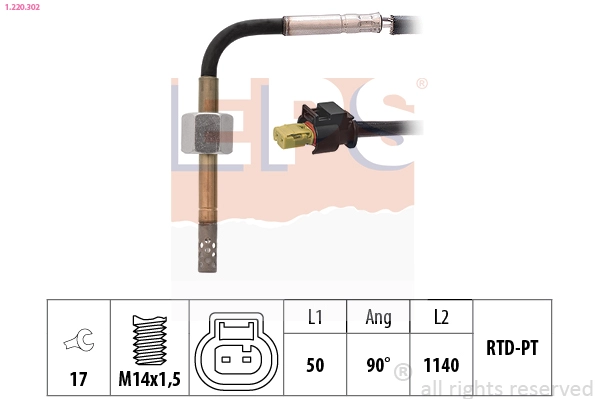 Sensor, exhaust gas temperature (1.220.302)
