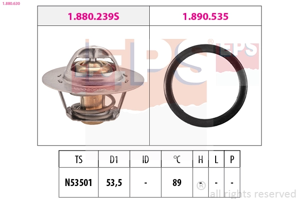 Thermostat, coolant (1.880.630)